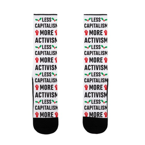Less Capitalism More Activism Sock