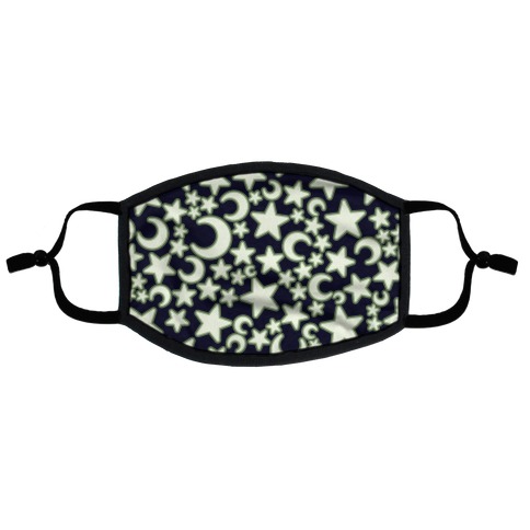 Ceiling Stars Pattern Flat Face Mask