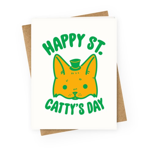 Happy St. Catty's Day Greeting Card