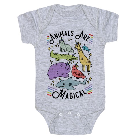 Animals Are Magical Baby One-Piece