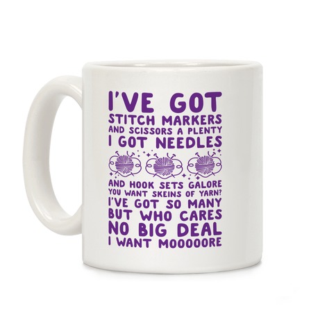 I've Got Stitch Markers Little Mermaid Knitting Parody Coffee Mug