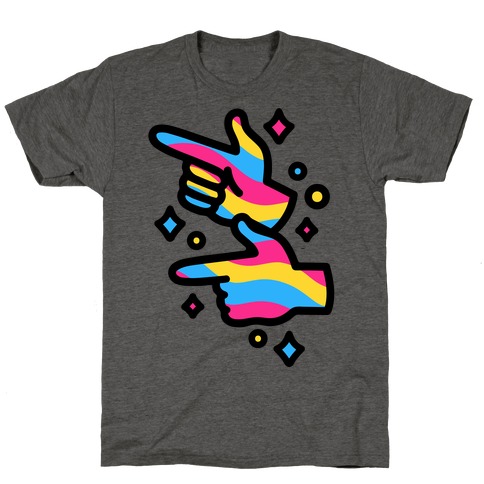 Pansexual Pride Finger Guns T-Shirt