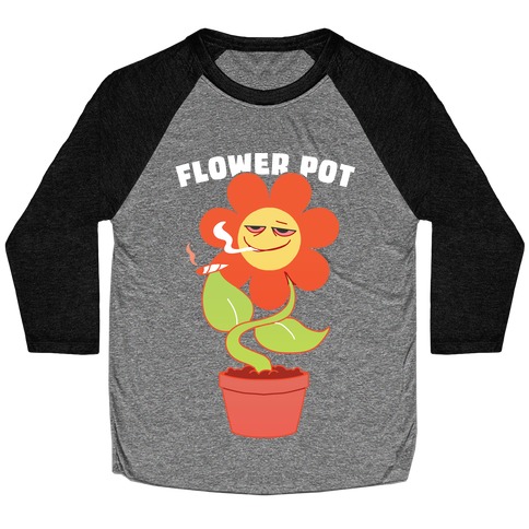 Flower pot Baseball Tee