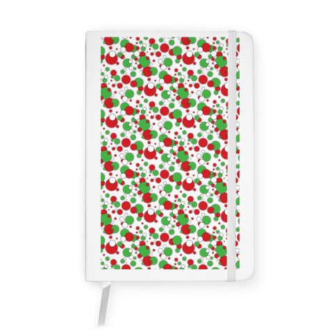 Red And Green Holiday Confetti Notebook