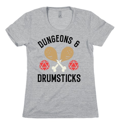 Dungeons & Drumsticks Womens T-Shirt