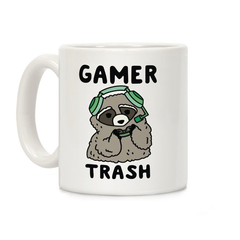 Gamer Trash Raccoon Coffee Mug