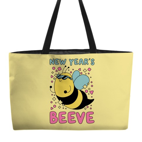 New Year's Beeve (New Year's Party Bee) Weekender Tote