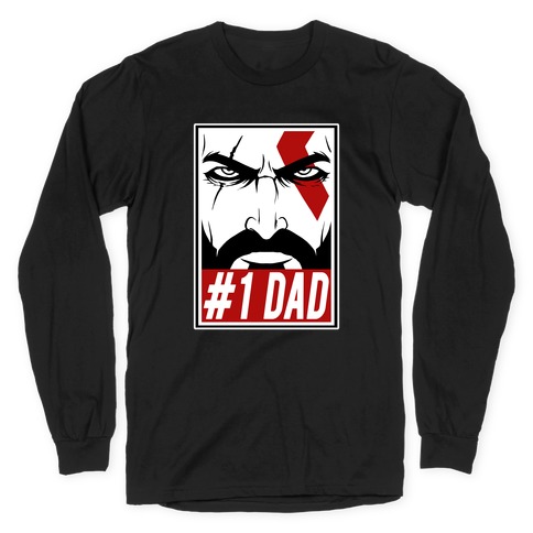en Viajero Romance #1 Dad: Kratos Long Sleeve T-Shirts | LookHUMAN