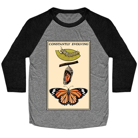 Constantly Evolving Monarch Butterfly Baseball Tee