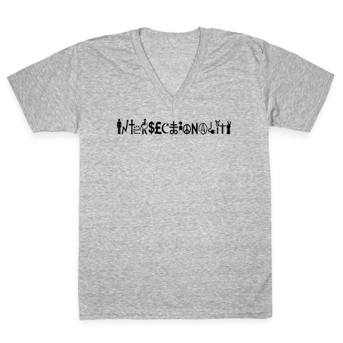 Intersectionality V-Neck Tee Shirt