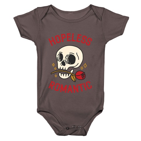 Hopeless Romantic (Skull) Baby One-Piece
