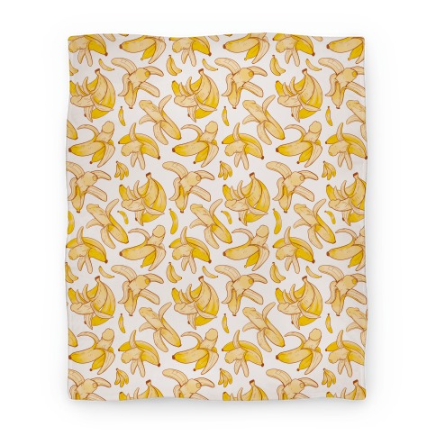 Banana penis pattern Blanket