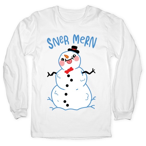 Sner Mern Derpy Snow man Long Sleeve T-Shirt