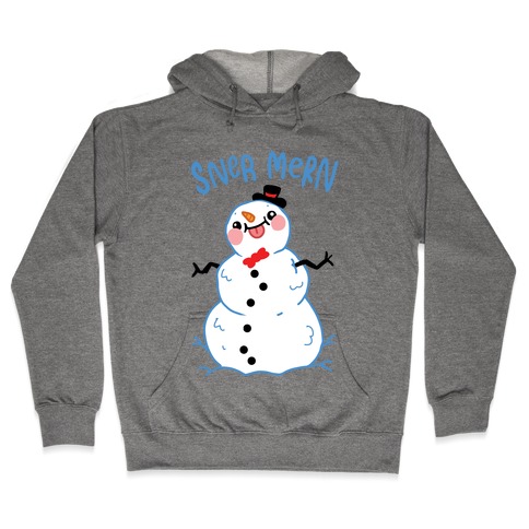 Sner Mern Derpy Snow man Hooded Sweatshirt
