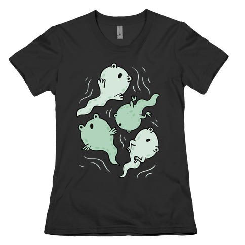 Tadpole Ghost Frogs Womens T-Shirt