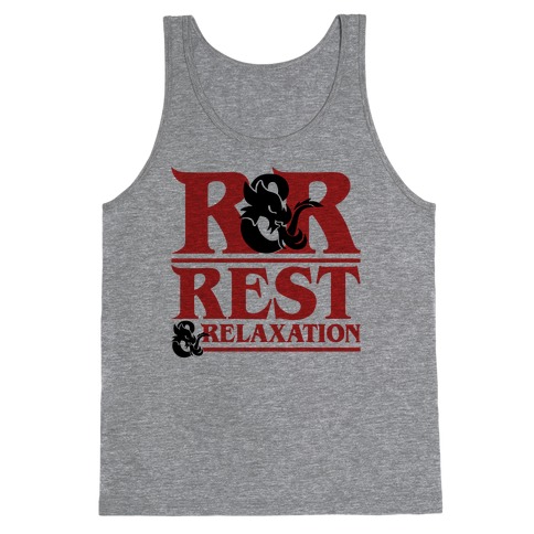 Rest & Relaxation D&D Parody Tank Top