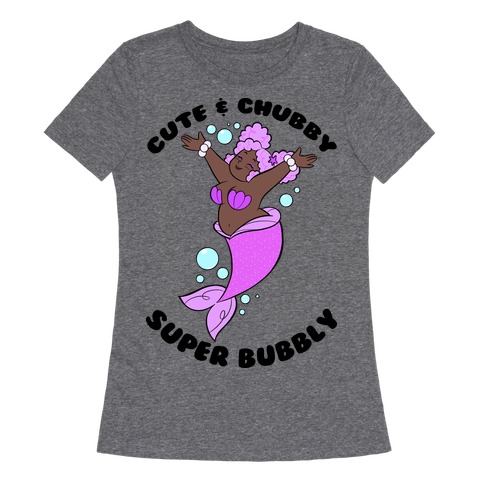 Cute & Chubby Super Bubbly Purple Womens T-Shirt