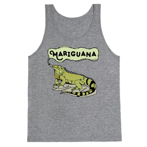 Mariguana Marijuana Iguana Tank Top