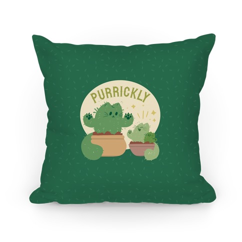 Purrickly! Pillow