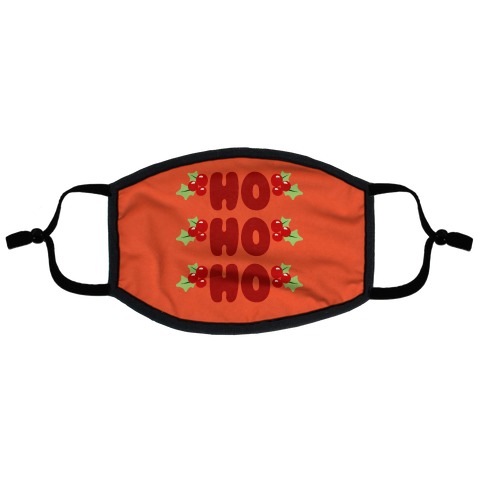 Ho Ho Ho Flat Face Mask