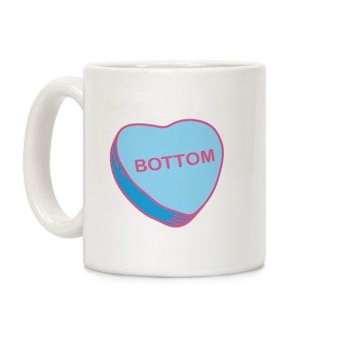 Bottom Candy Heart Coffee Mug