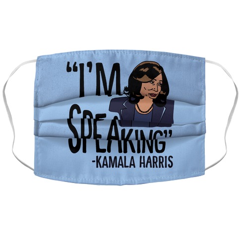 I'm Speaking Kamala Harris Accordion Face Mask