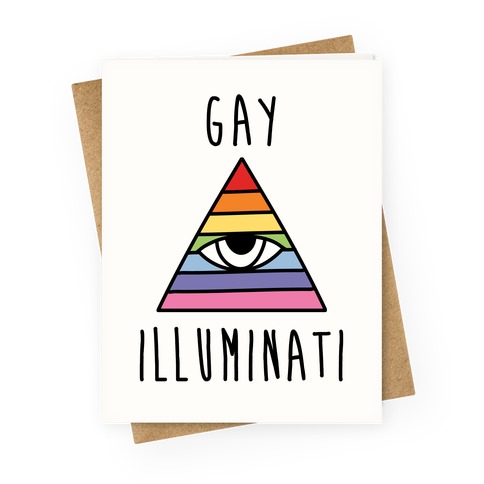 Gay Illuminati Greeting Card