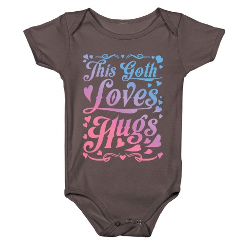 This Goth Loves Hugs (pastel goth) Baby One-Piece