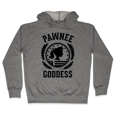 Pawnee Goddess (Black) Hooded Sweatshirt