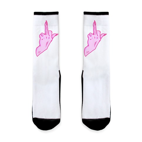 Sophisticated Middle Finger Sock