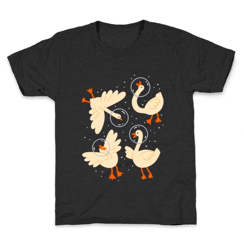 Geese In Space Kids T-Shirt
