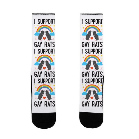 I Support Gay Rats Sock