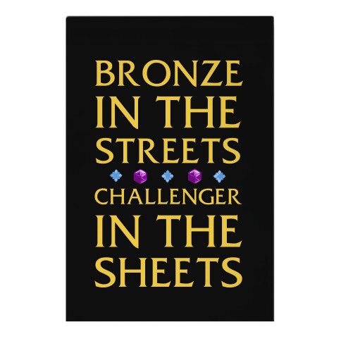 Bronze in the Streets. Challenger in the Sheets Garden Flag