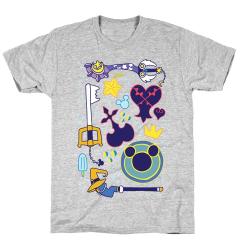 Kingdom Hearts pattern T-Shirt