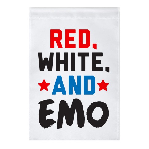 Red, White, And Emo Garden Flag