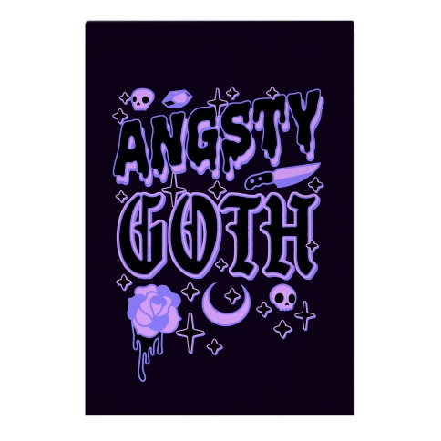 Angsty Goth Garden Flag