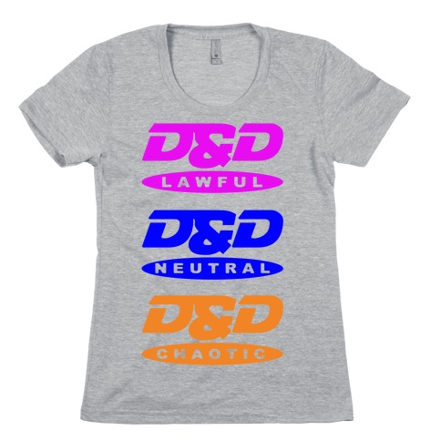 Dungeons and Dragons DVD Logo Parody Womens T-Shirt