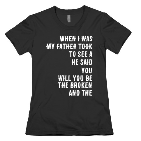 When I Was a Young Boy (1 of 2 pair) Womens T-Shirt
