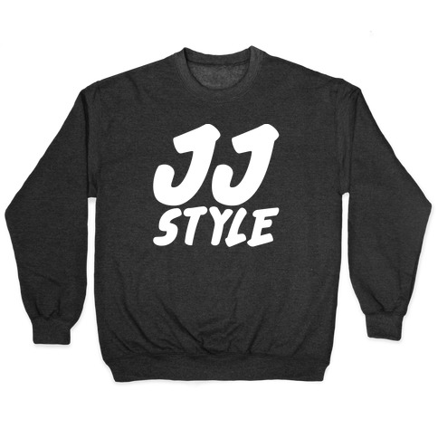 JJ Style White Print Pullover