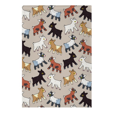 Baby Goats On Baby Goats Pattern Garden Flag