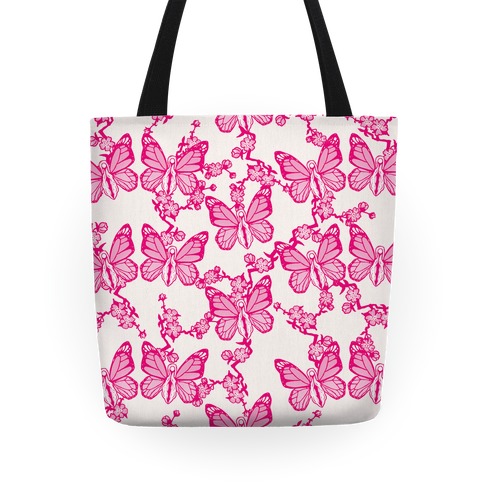 Butterfly Vagina Pattern Tote