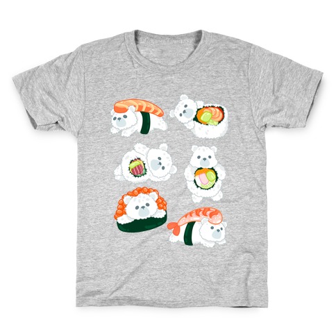 Sushi Bears Pattern Kids T-Shirt