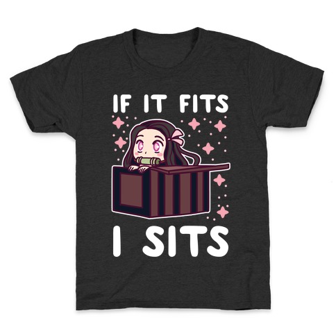 If It Fits, I Sits - Demon Slayer Kids T-Shirt