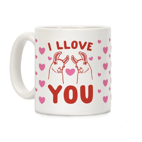 I LLove You LLama Valentine parody Coffee Mug
