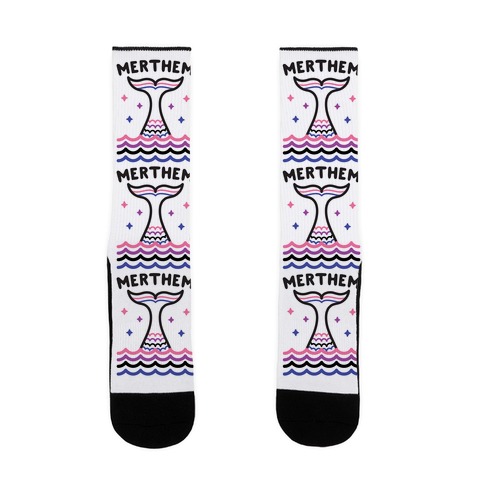 Merthem (Gender Fluid Mermaid) Sock