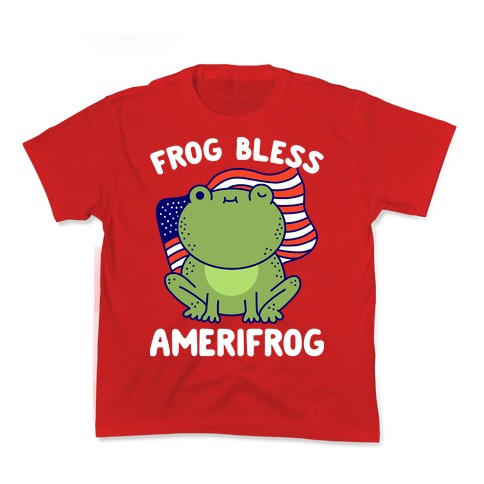 Frog Bless Amerifrog Kids T-Shirt