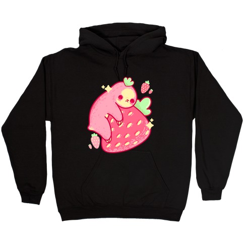 Strawberry Sloth Hooded Sweatshirt