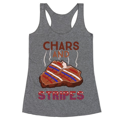 Chars And Stripes Racerback Tank Top