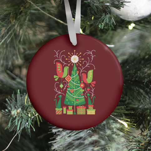 Vintage Christmas Tree Decorating Ornament