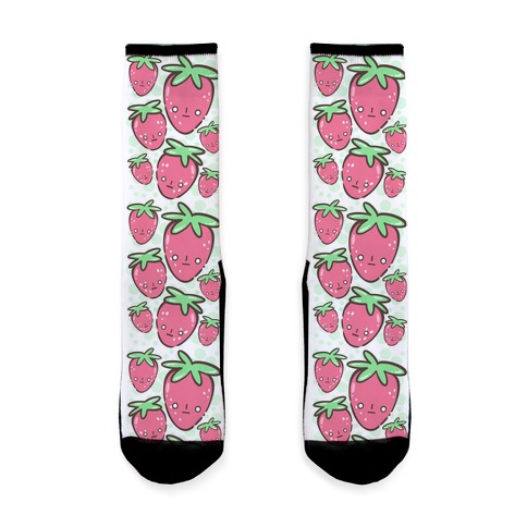 Indifferent Strawberries Sock